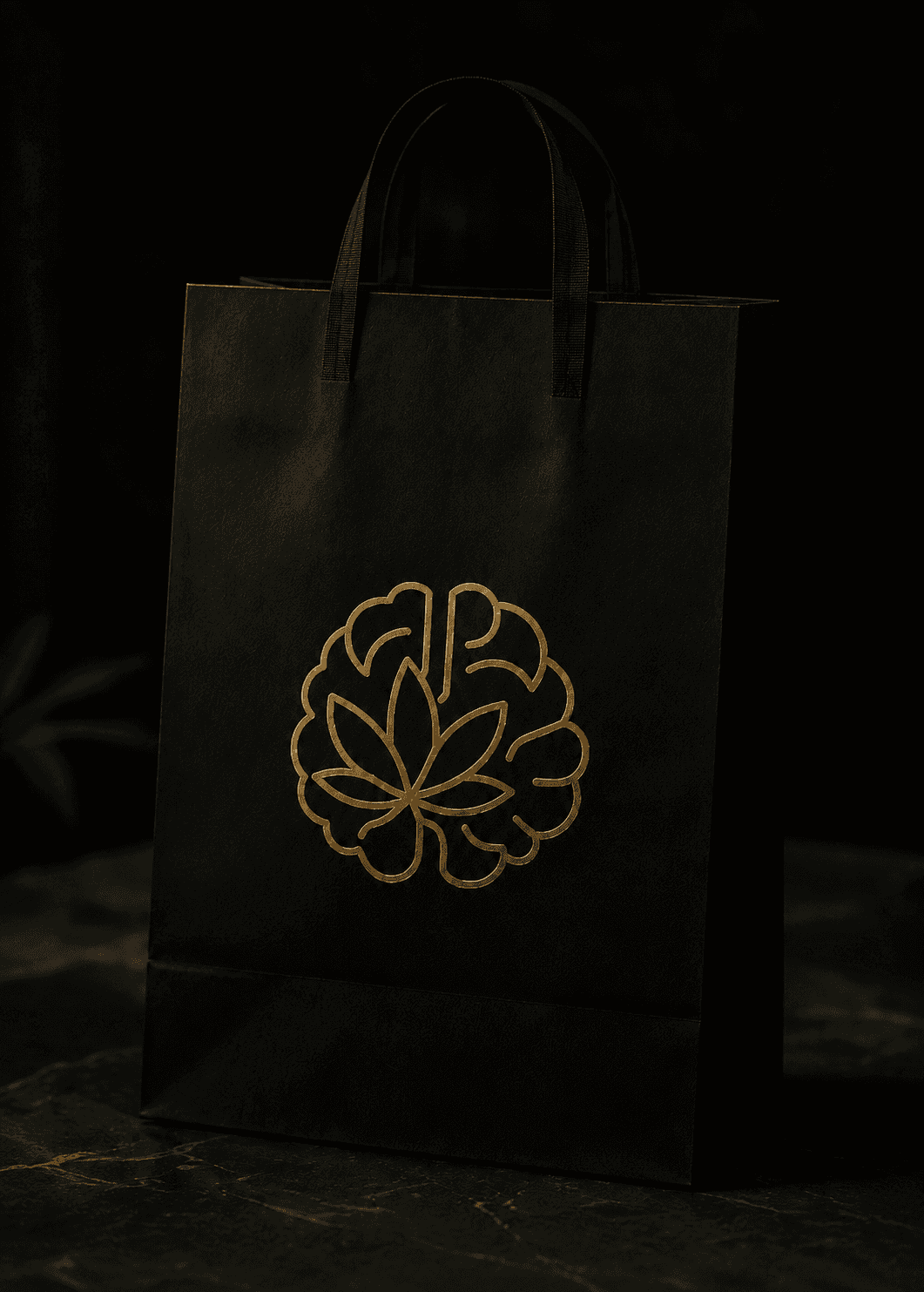 Packaging premium discreto para retiro